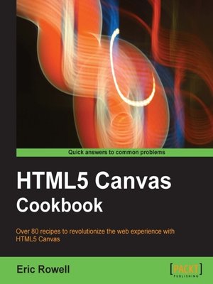 cover image of HTML5 Canvas Cookbook
